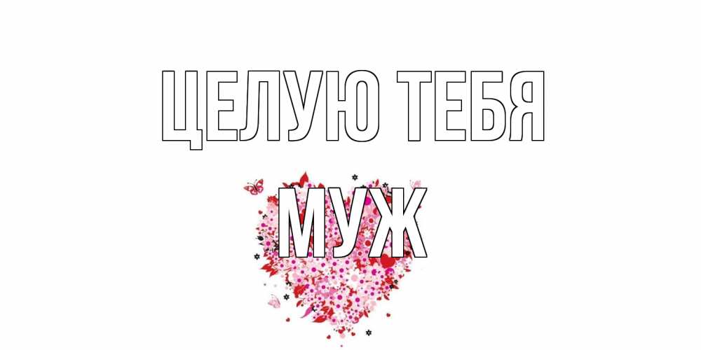 Открытка на каждый день с именем, Муж Целую тебя сердце Прикольная открытка с пожеланием онлайн скачать бесплатно 