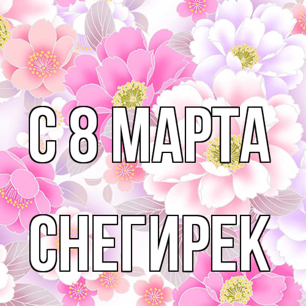 Открытка на каждый день с именем, снегирек C 8 МАРТА для женщин Прикольная открытка с пожеланием онлайн скачать бесплатно 