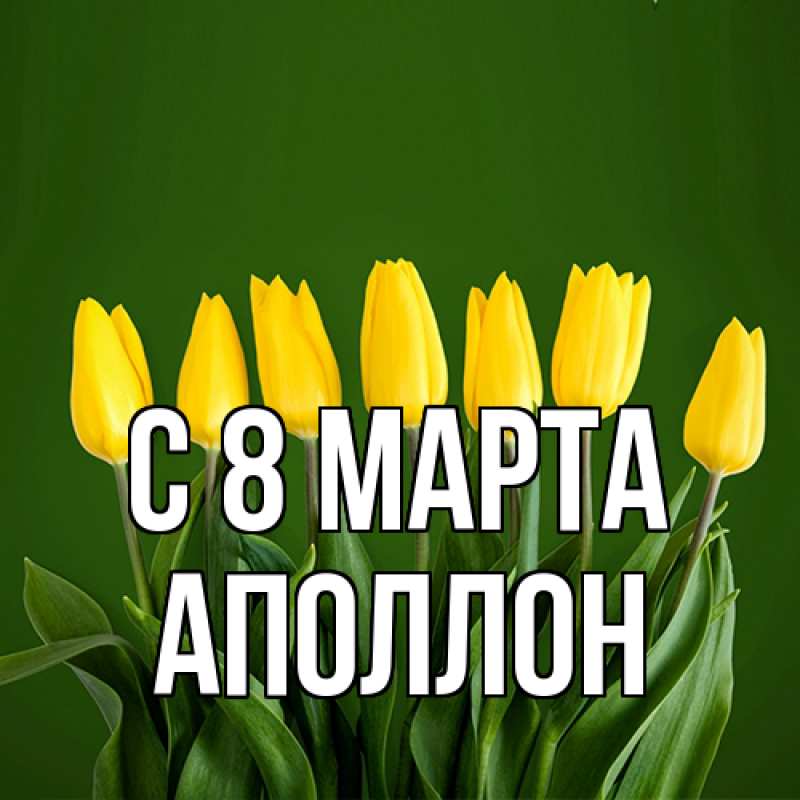 Картинка C 8 МАРТА, Аполлон