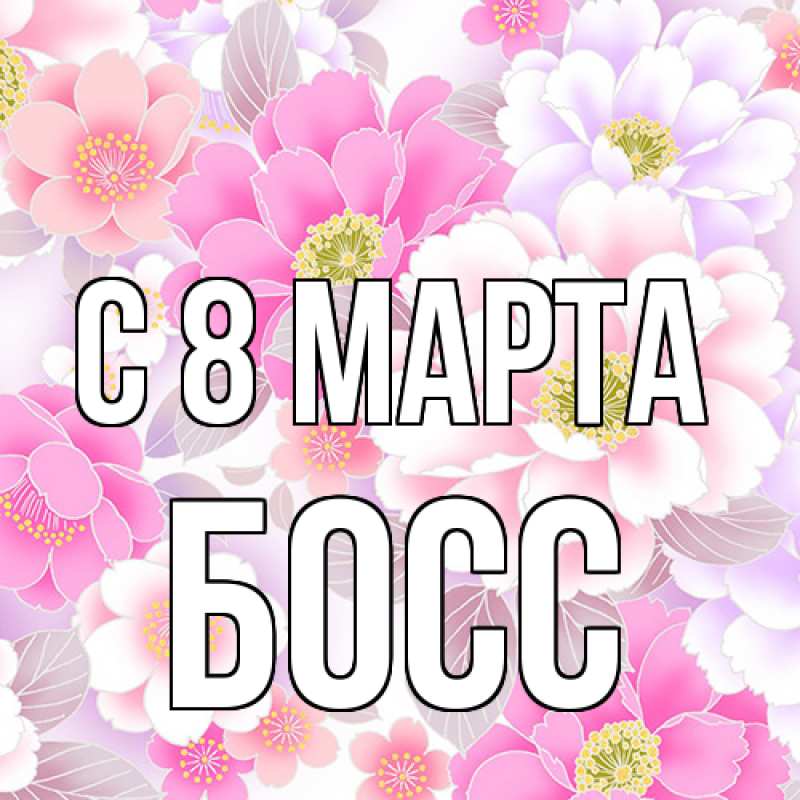 Картинка C 8 МАРТА, Босс