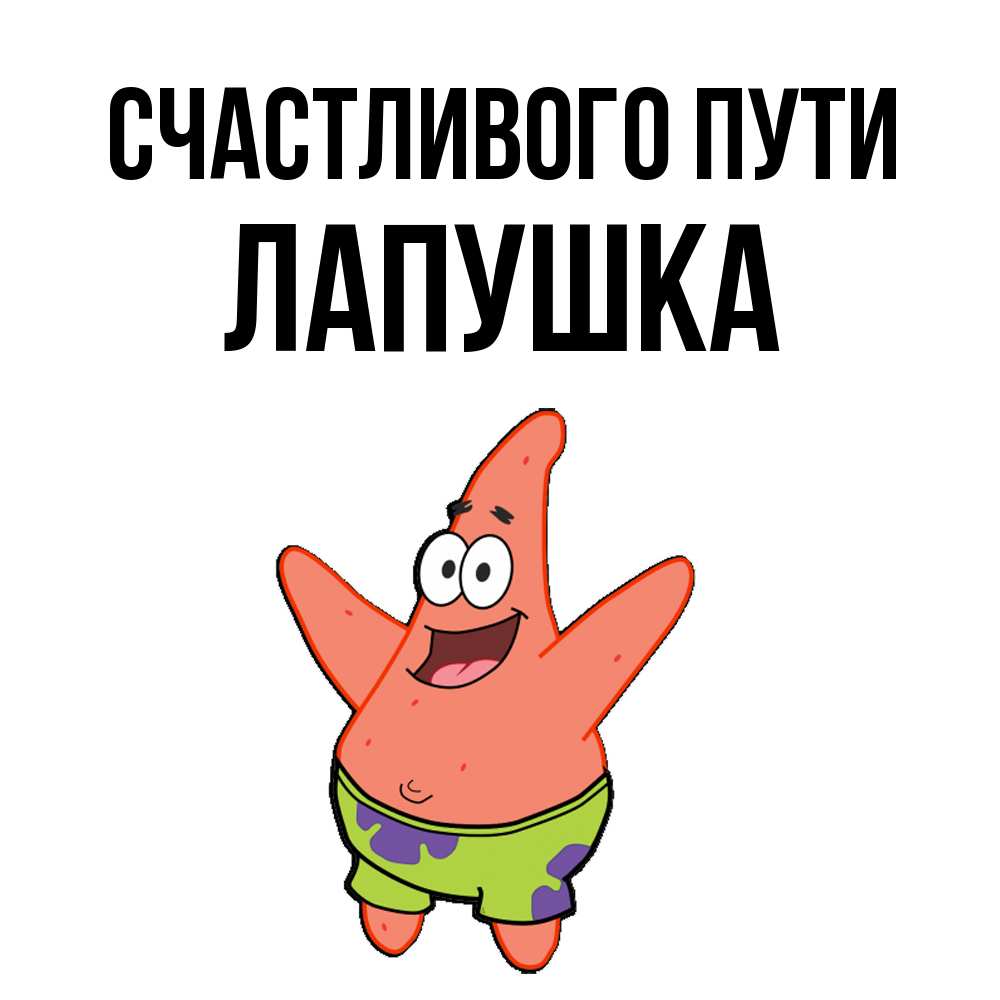 Открытка на каждый день с именем, лапушка Счастливого пути желает тебе хорошей дороги Прикольная открытка с пожеланием онлайн скачать бесплатно 