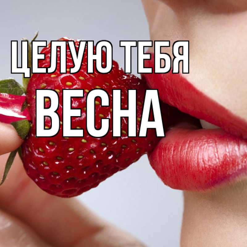 Картинка Целую тебя, Весна