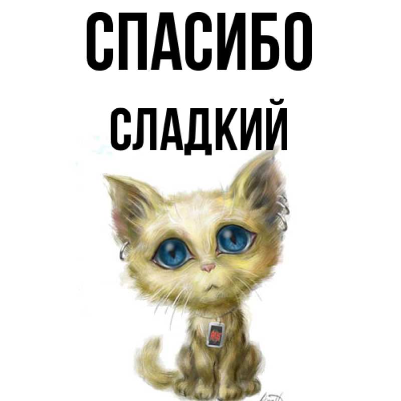 Картинка Спасибо, Сладкий