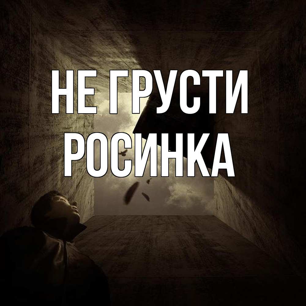 Открытка на каждый день с именем, Росинка Не грусти жуть Прикольная открытка с пожеланием онлайн скачать бесплатно 