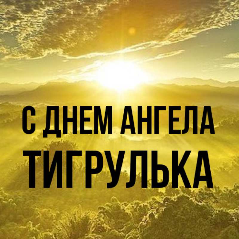 Картинка С днем ангела, тигрулька