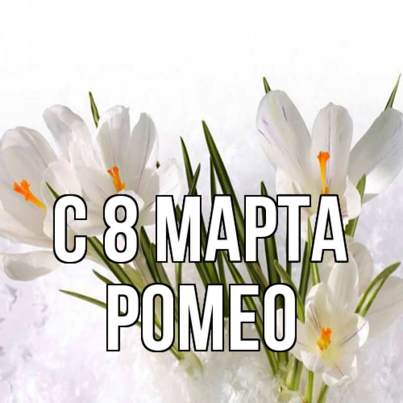 Картинка C 8 МАРТА, Ромео