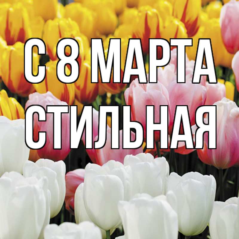 Картинка C 8 МАРТА, Стильная