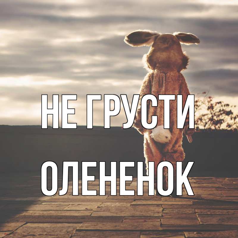 Картинка Не грусти, Олененок