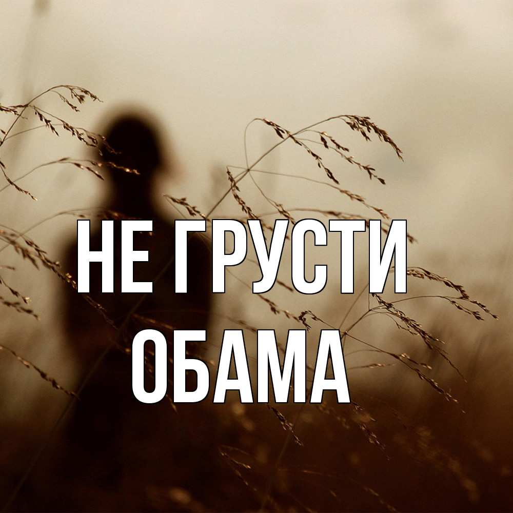 Открытка на каждый день с именем, Обама Не грусти грусть Прикольная открытка с пожеланием онлайн скачать бесплатно 