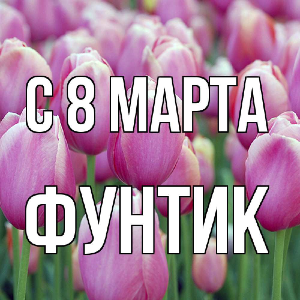 Открытка на каждый день с именем, фунтик C 8 МАРТА на международный женский день 3 Прикольная открытка с пожеланием онлайн скачать бесплатно 