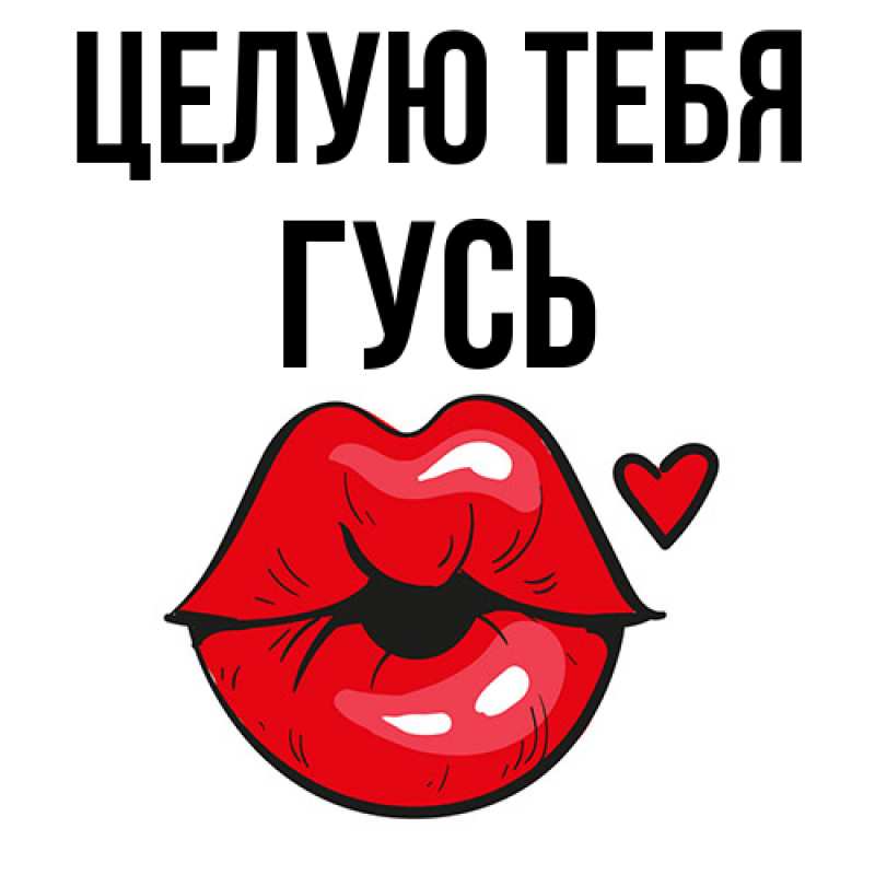 Картинка Целую тебя, Гусь