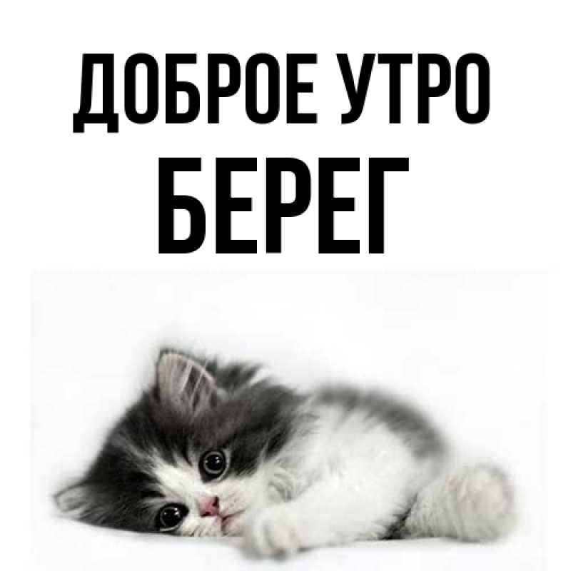 Картинка Доброе утро, Берег