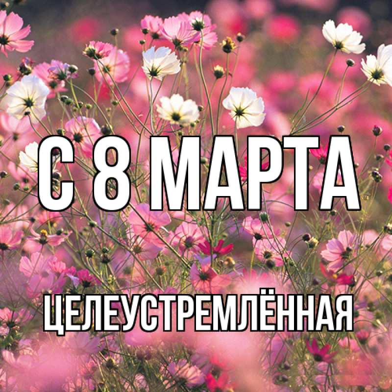 Картинка C 8 МАРТА, Целеустремлённая