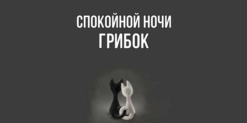 Картинка Спокойной ночи, Грибок