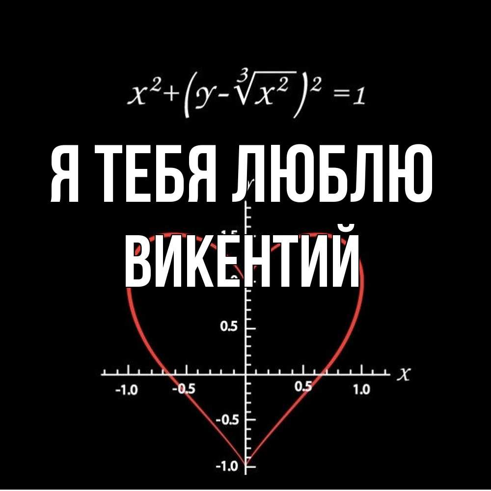 Открытка на каждый день с именем, Викентий Я тебя люблю сердечная формула Прикольная открытка с пожеланием онлайн скачать бесплатно 