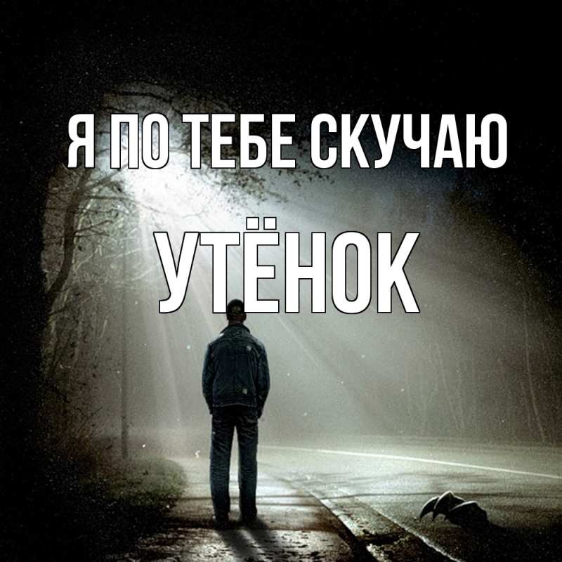 Картинка Я по тебе скучаю, Утёнок