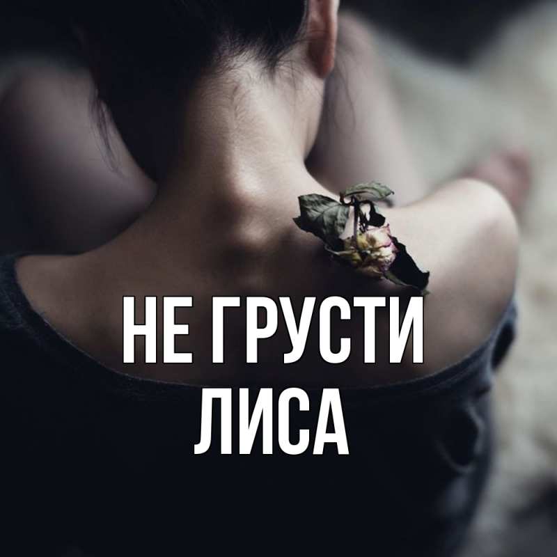 Картинка Не грусти, лиса