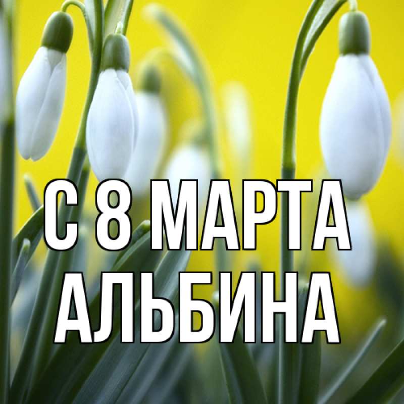 Картинка C 8 МАРТА, Альбина