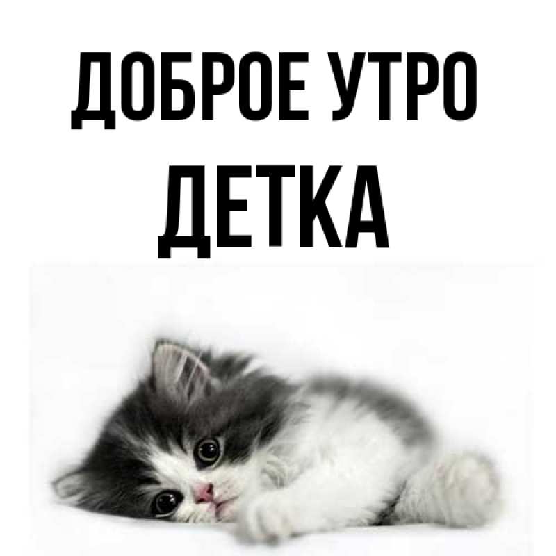 Картинка Доброе утро, Детка