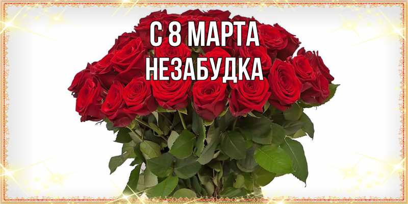 Картинка C 8 МАРТА, Незабудка
