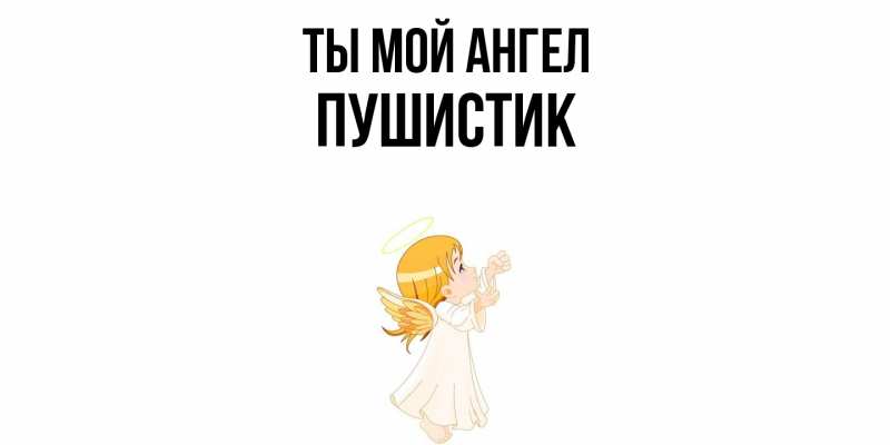 Картинка Ты мой ангел, Пушистик