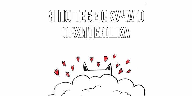 Картинка Я по тебе скучаю, Орхидеюшка