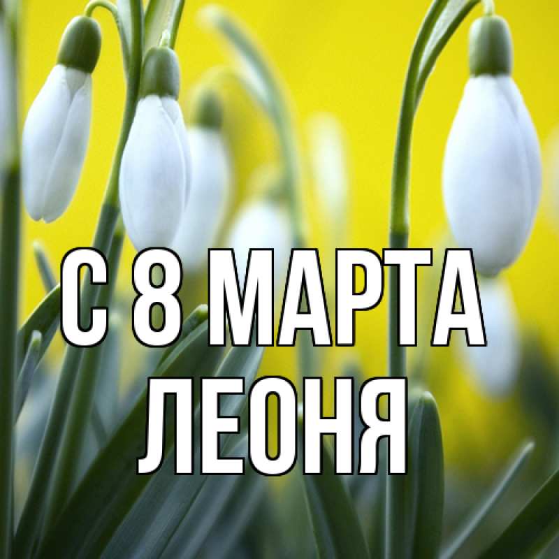 Картинка C 8 МАРТА, Леоня