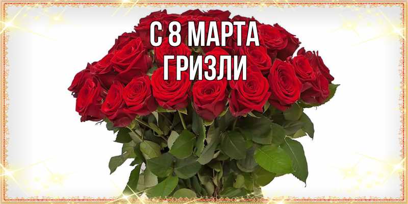 Картинка C 8 МАРТА, Гризли