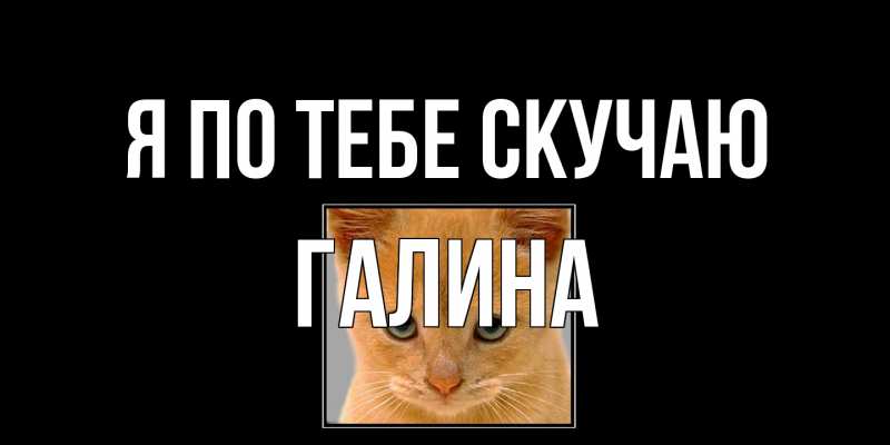 Картинка Я по тебе скучаю, галина