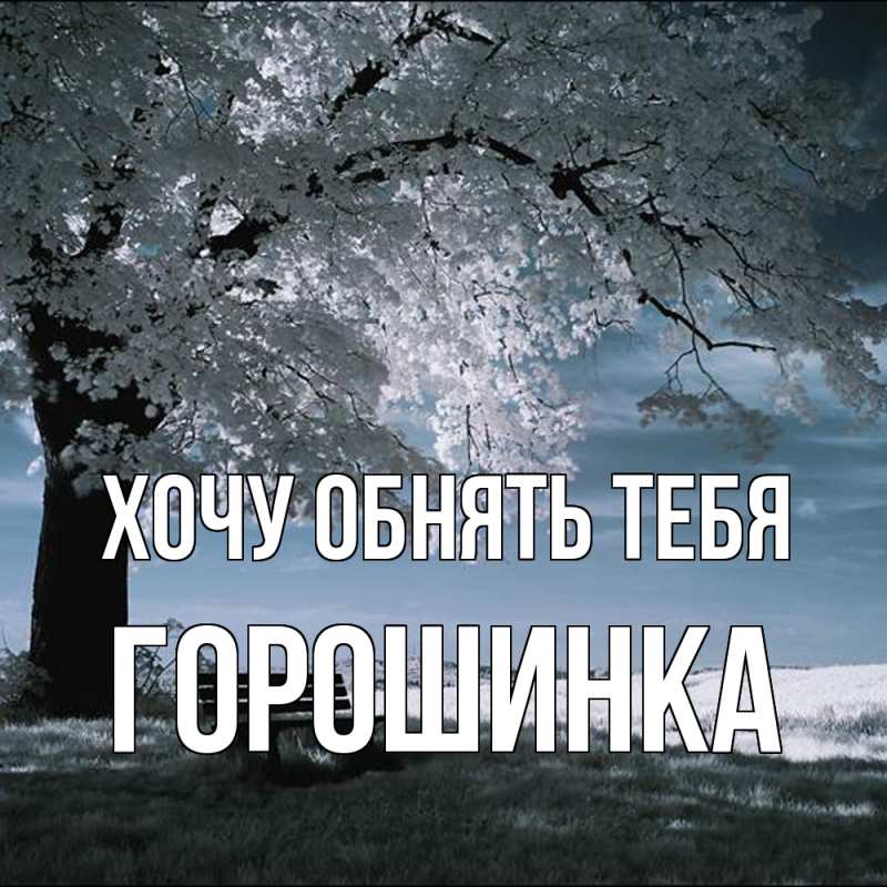 Картинка Хочу обнять тебя, горошинка