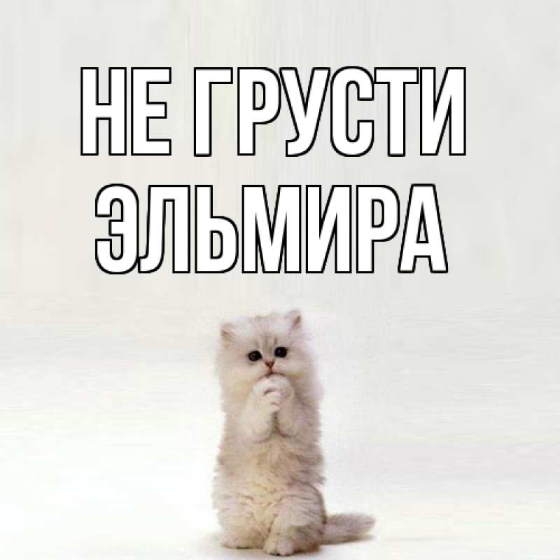 Картинка Не грусти, Эльмира
