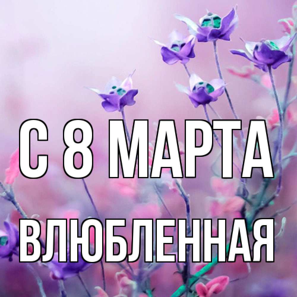Открытка на каждый день с именем, Влюбленная C 8 МАРТА международный женский день 2 Прикольная открытка с пожеланием онлайн скачать бесплатно 