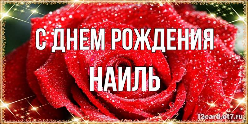 Картинка С днем рождения, Наиль