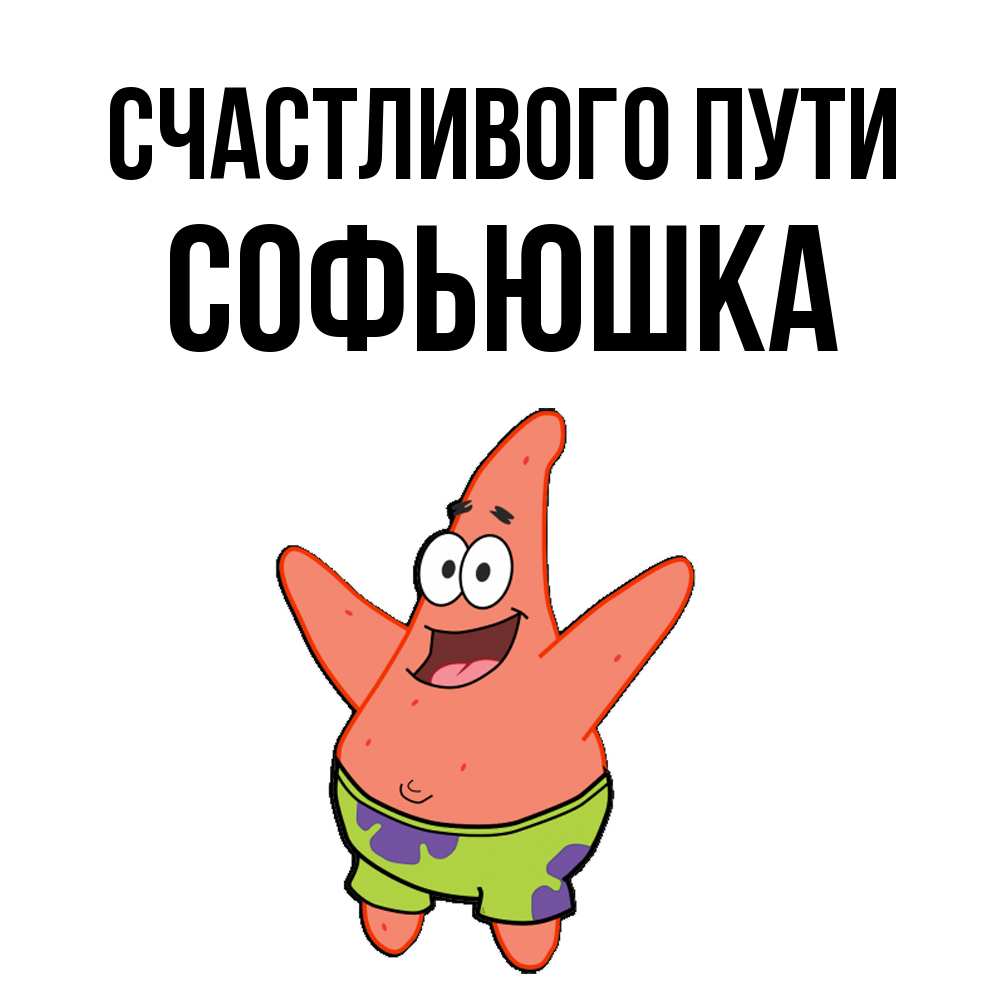 Открытка на каждый день с именем, Софьюшка Счастливого пути желает тебе хорошей дороги Прикольная открытка с пожеланием онлайн скачать бесплатно 