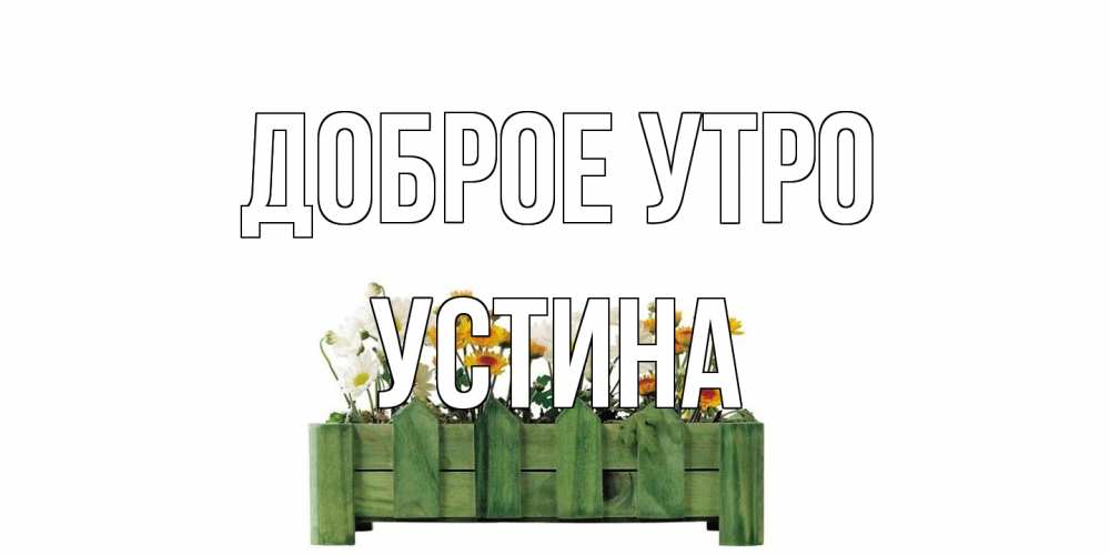 Открытка на каждый день с именем, Устина Доброе утро цветы Прикольная открытка с пожеланием онлайн скачать бесплатно 