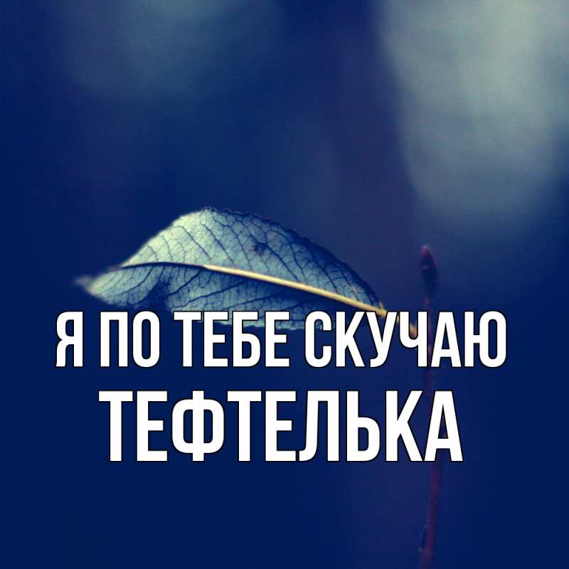 Картинка Я по тебе скучаю, тефтелька