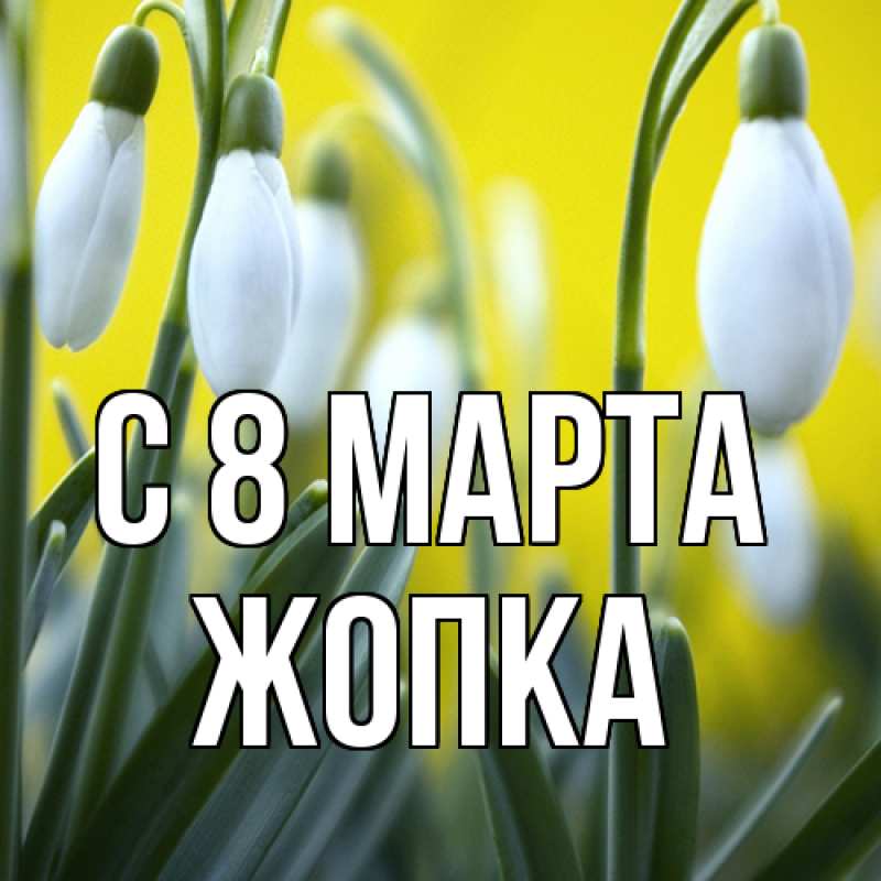 Картинка C 8 МАРТА, Жопка
