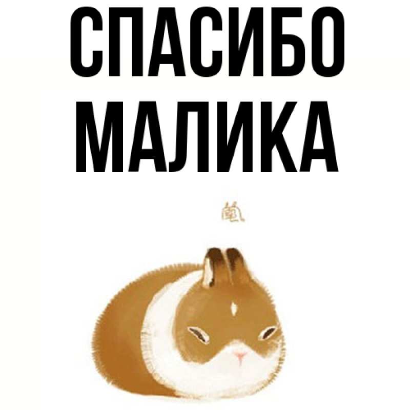 Картинка Спасибо, Малика