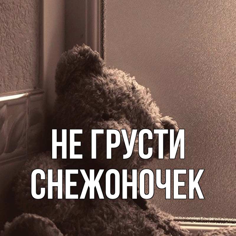 Картинка Не грусти, Снежоночек