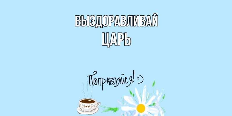 Картинка Выздоравливай, Царь