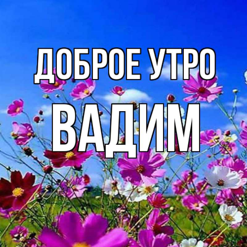 Картинка Доброе утро, Вадим