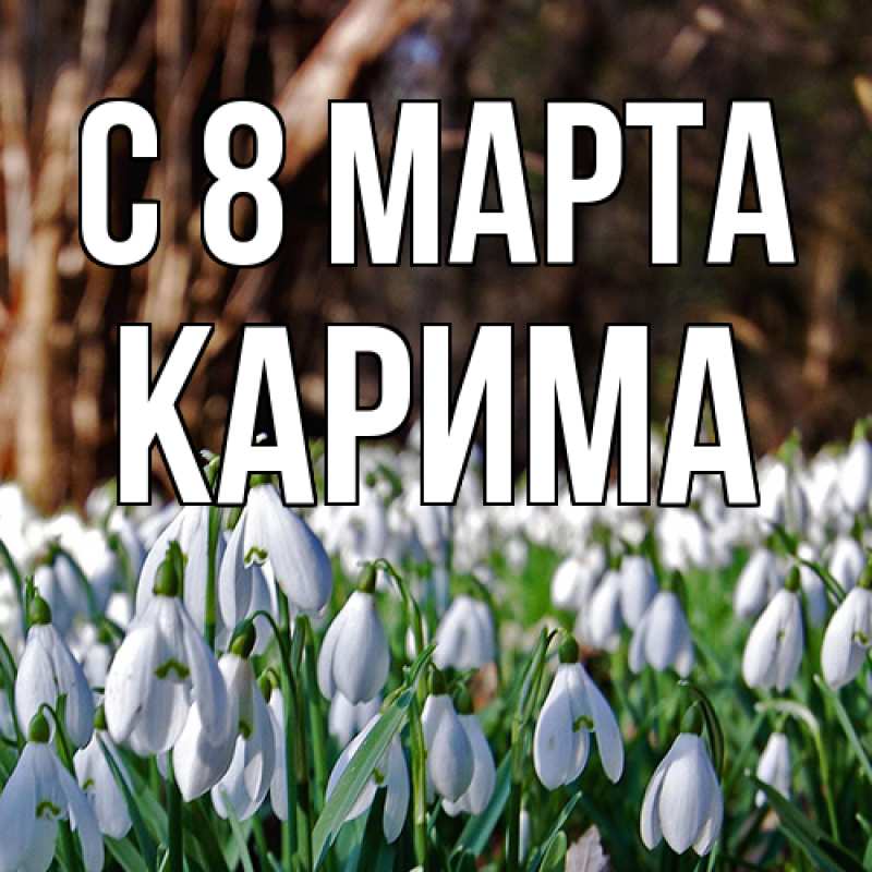 Картинка C 8 МАРТА, Карима