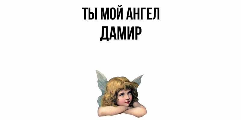 Картинка Ты мой ангел, Дамир