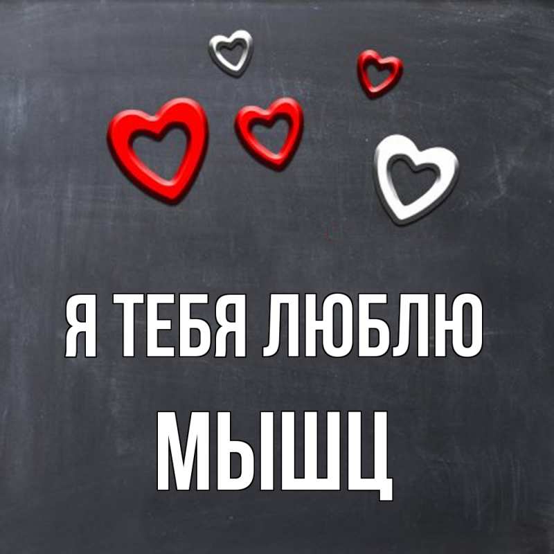 Картинка Я тебя люблю, Мышц