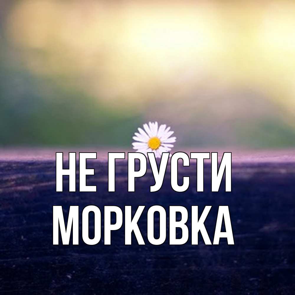 Открытка на каждый день с именем, морковка Не грусти красота Прикольная открытка с пожеланием онлайн скачать бесплатно 