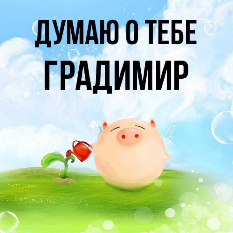 Картинка Думаю о тебе, Градимир