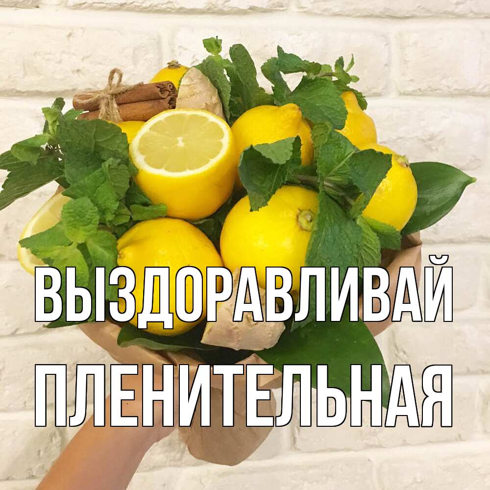 Открытка на каждый день с именем, пленительная Выздоравливай витамины Прикольная открытка с пожеланием онлайн скачать бесплатно 