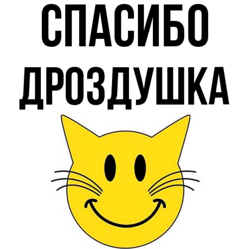 Картинка Спасибо, Дроздушка