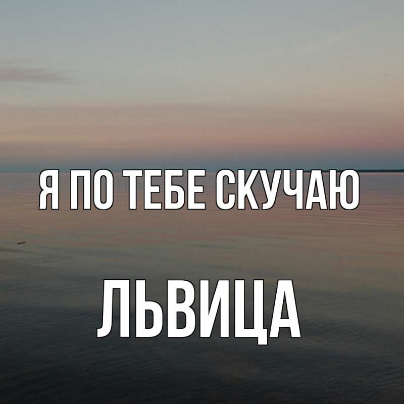 Картинка Я по тебе скучаю, Львица