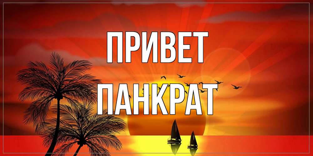 Открытка на каждый день с именем, Панкрат Привет привет Прикольная открытка с пожеланием онлайн скачать бесплатно 